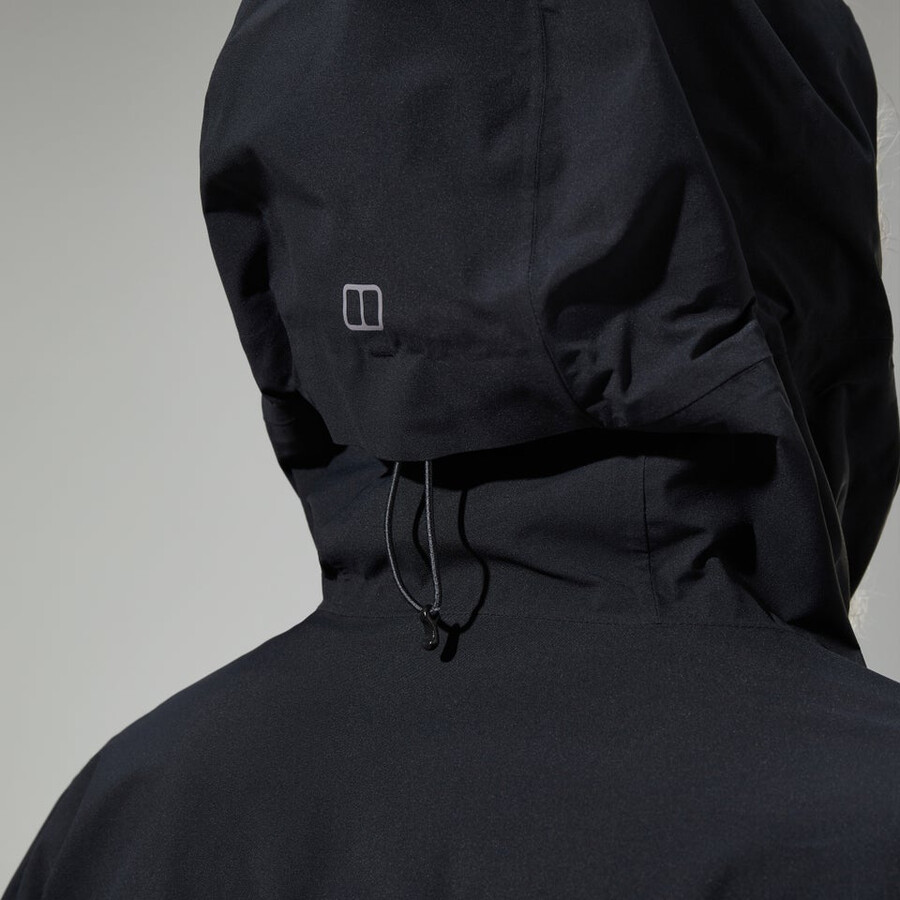 männer arnaby mit kapuze wasserdichte jacke schwarz berghaus