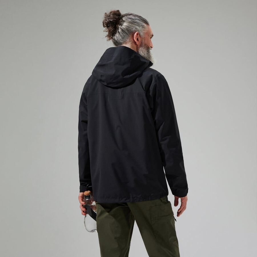 männer arnaby mit kapuze wasserdichte jacke schwarz berghaus