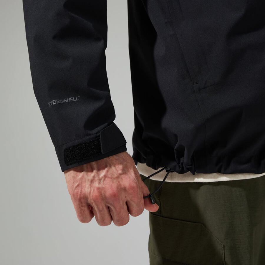 männer arnaby mit kapuze wasserdichte jacke schwarz berghaus