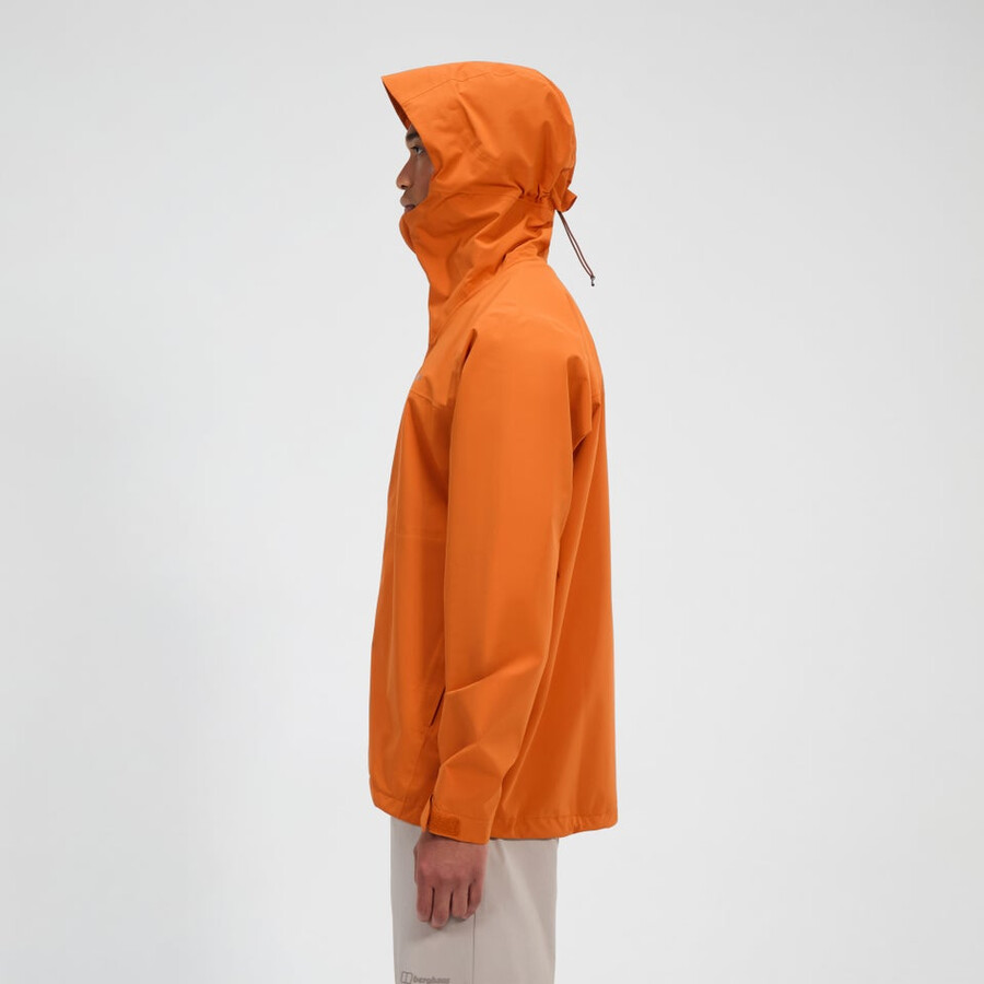 männer arnaby mit kapuze wasserdichte jacke - orange berghaus
