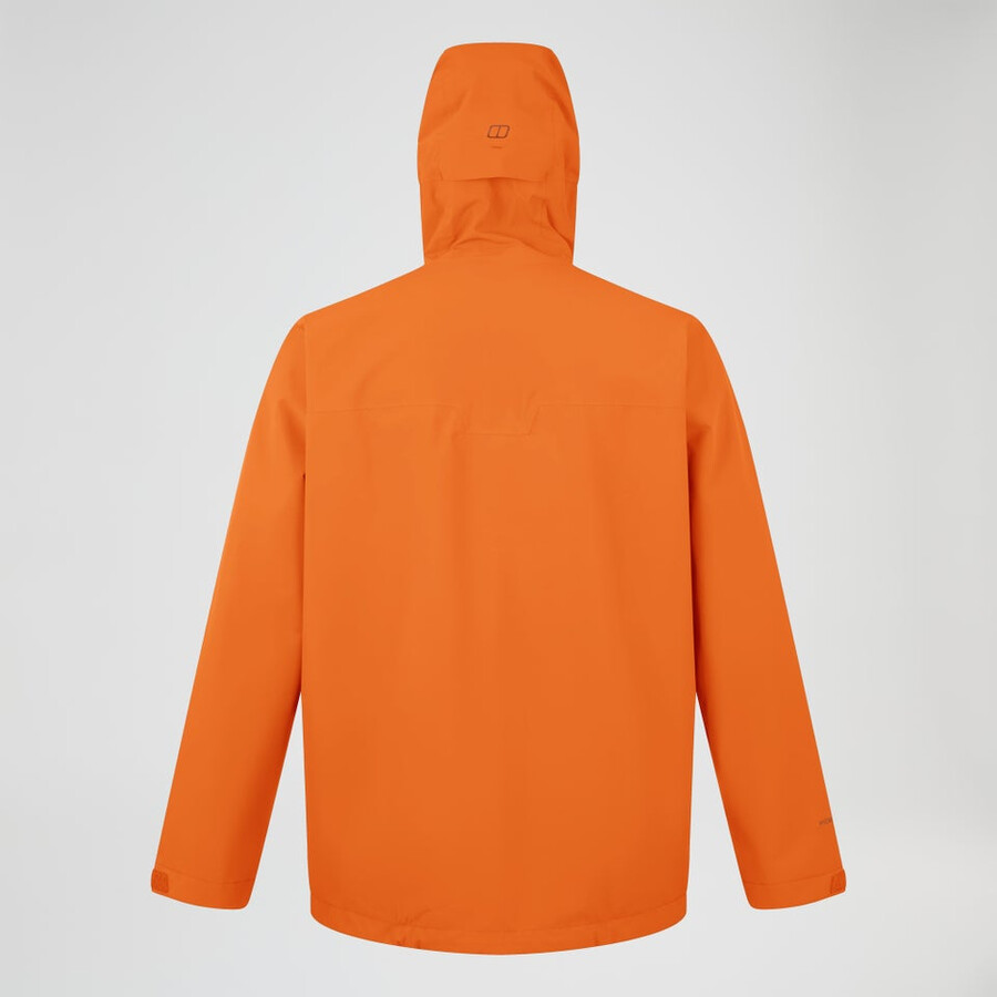 männer arnaby mit kapuze wasserdichte jacke - orange berghaus