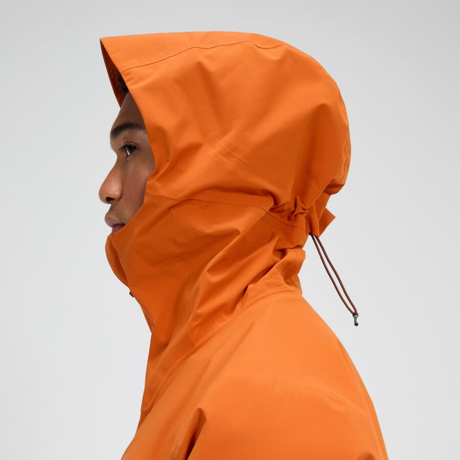 männer arnaby mit kapuze wasserdichte jacke - orange berghaus