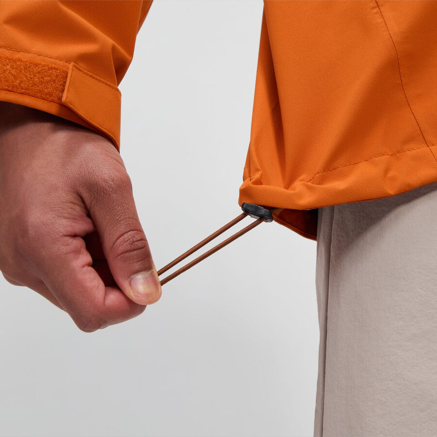 männer arnaby mit kapuze wasserdichte jacke - orange berghaus
