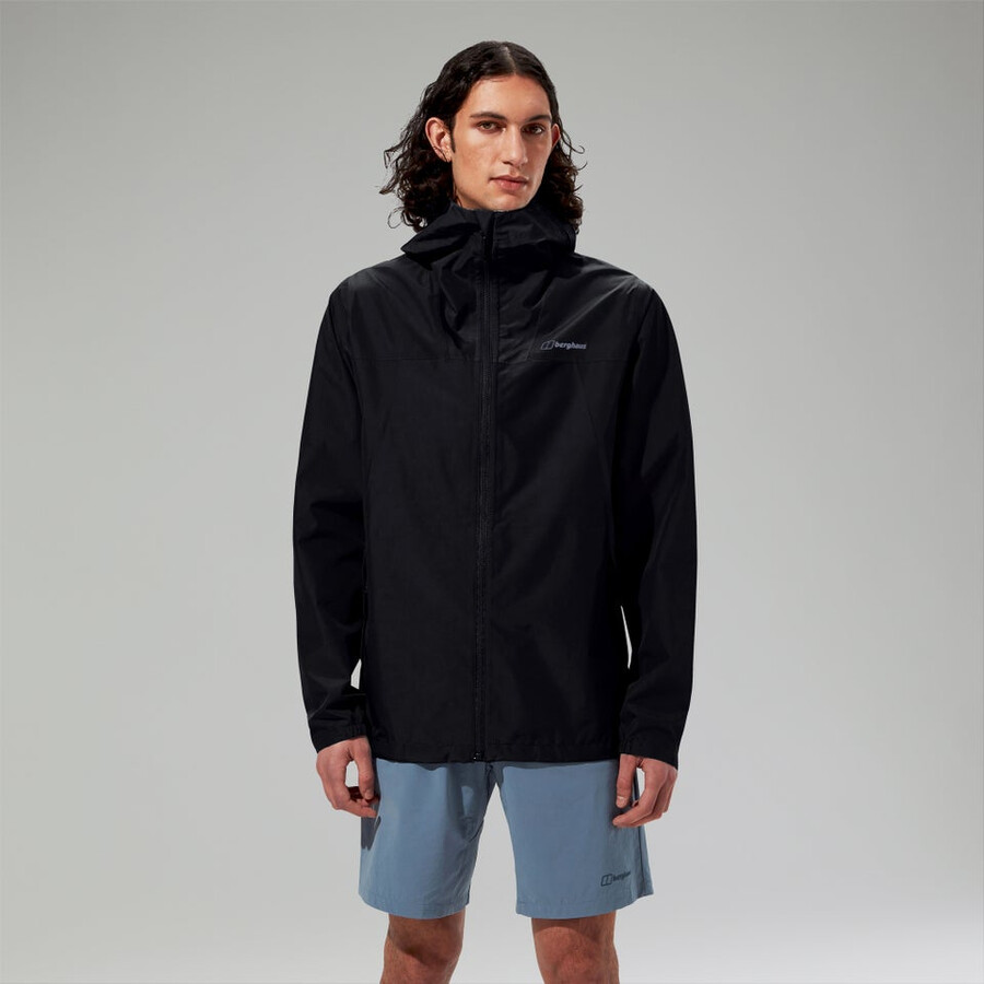 men s deluge pro 3.0 wasserdichte jacke schwarz berghaus
