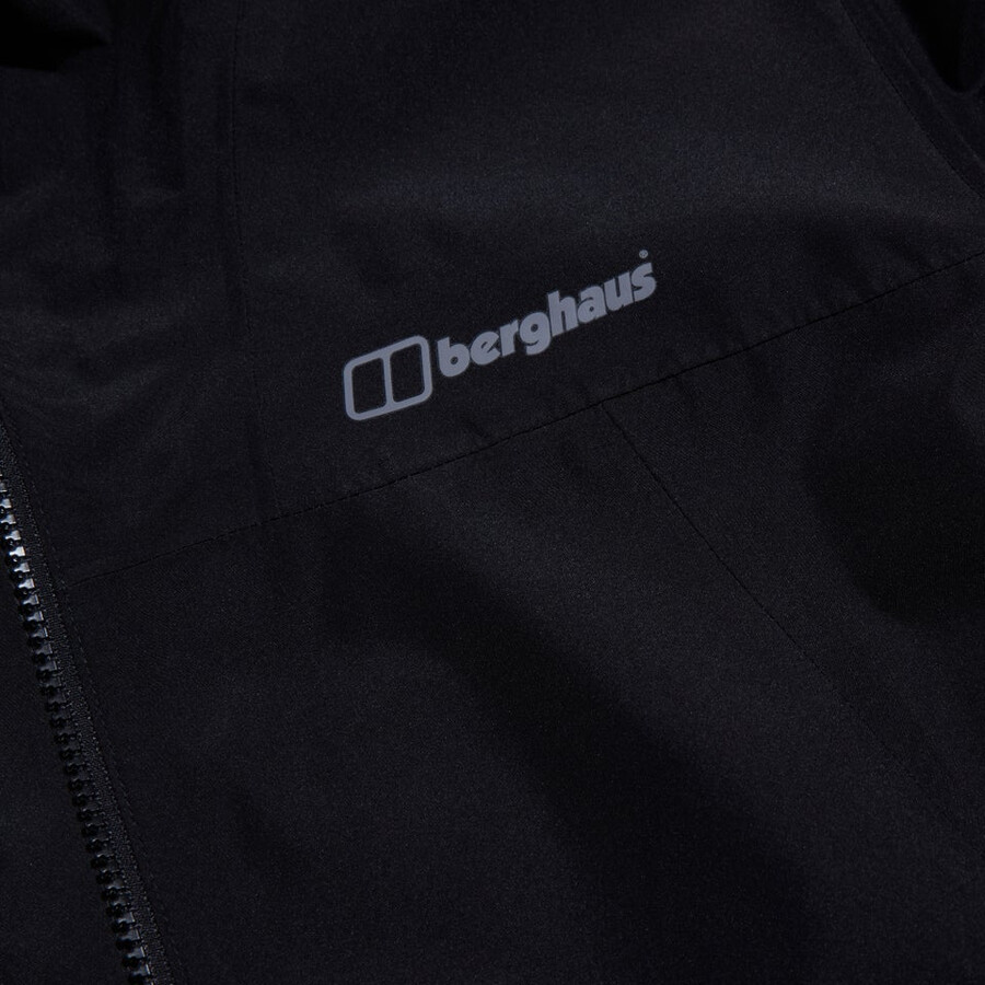 men s deluge pro 3.0 wasserdichte jacke schwarz berghaus