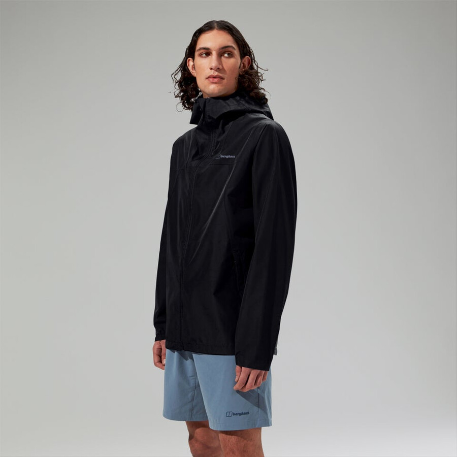 men s deluge pro 3.0 wasserdichte jacke schwarz berghaus