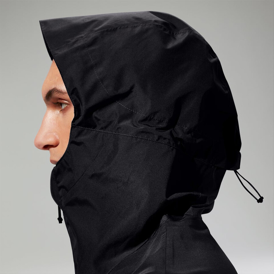 men s deluge pro 3.0 wasserdichte jacke schwarz berghaus