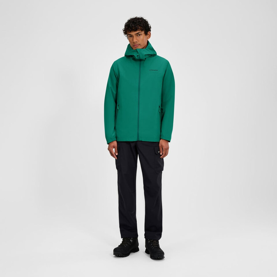 men s deluge pro 3.0-wasserdichte jacke - grün berghaus