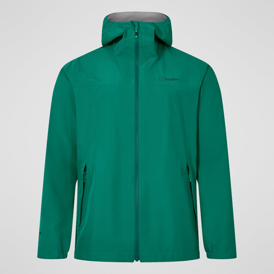 men s deluge pro 3.0-wasserdichte jacke - grün berghaus