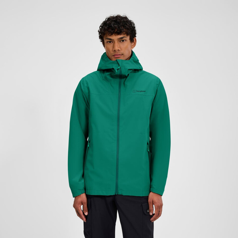 men s deluge pro 3.0-wasserdichte jacke - grün berghaus
