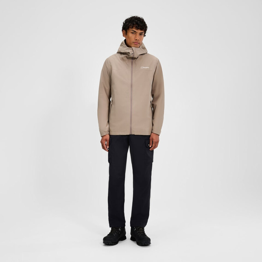 men s deluge pro 3.0-wasserdichte jacke - natural berghaus