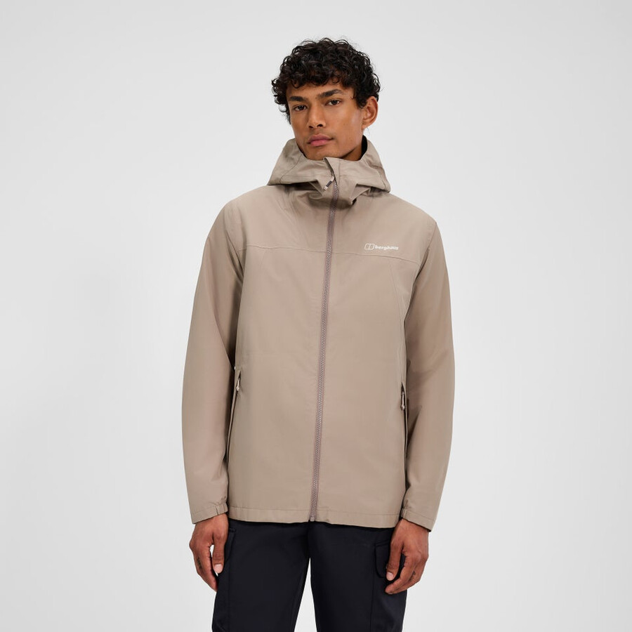 men s deluge pro 3.0-wasserdichte jacke - natural berghaus