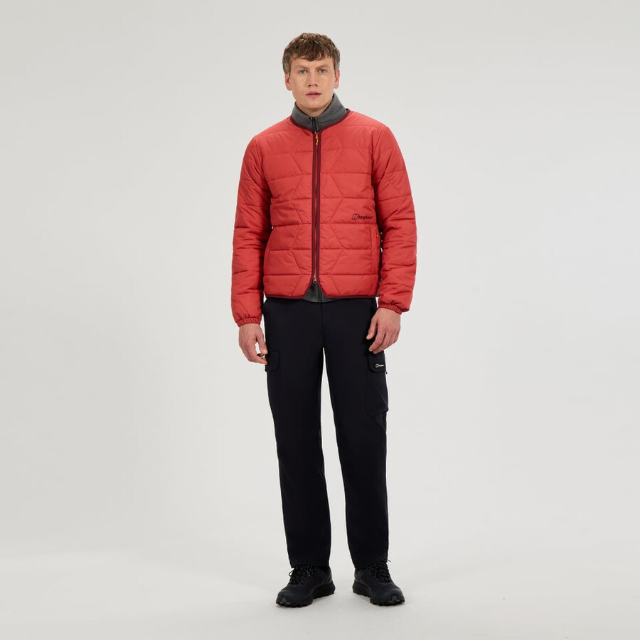 männer netherdene gesteppte jacke - orange berghaus