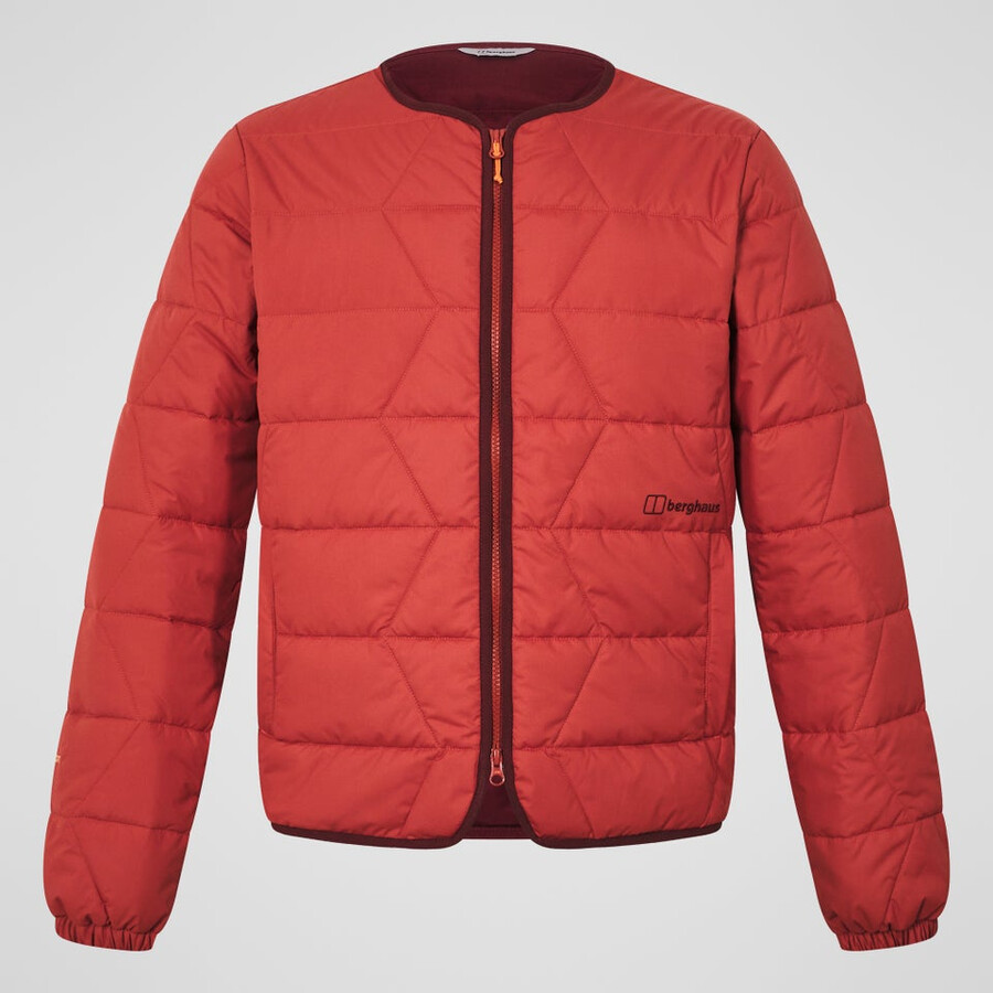 männer netherdene gesteppte jacke - orange berghaus