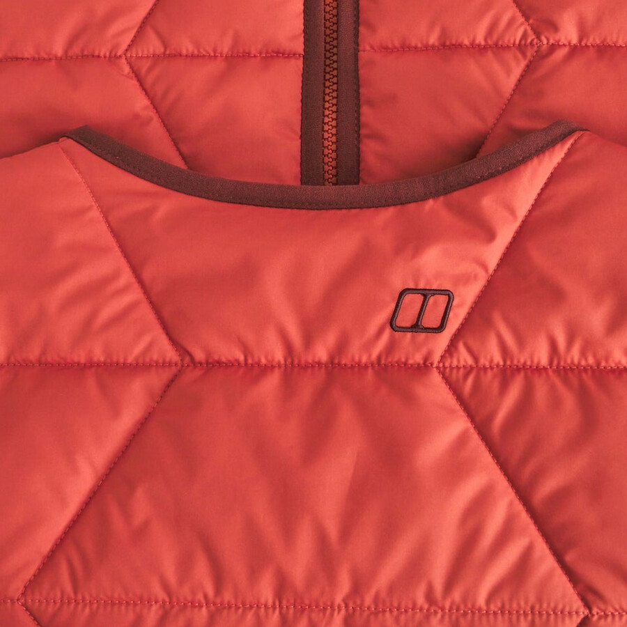 männer netherdene gesteppte jacke - orange berghaus