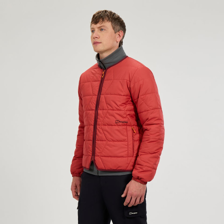 männer netherdene gesteppte jacke - orange berghaus