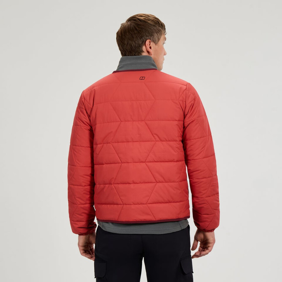 männer netherdene gesteppte jacke - orange berghaus