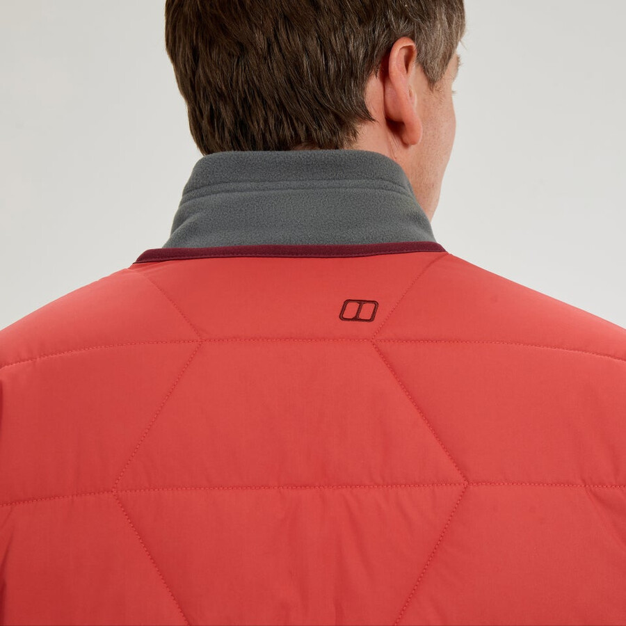 männer netherdene gesteppte jacke - orange berghaus
