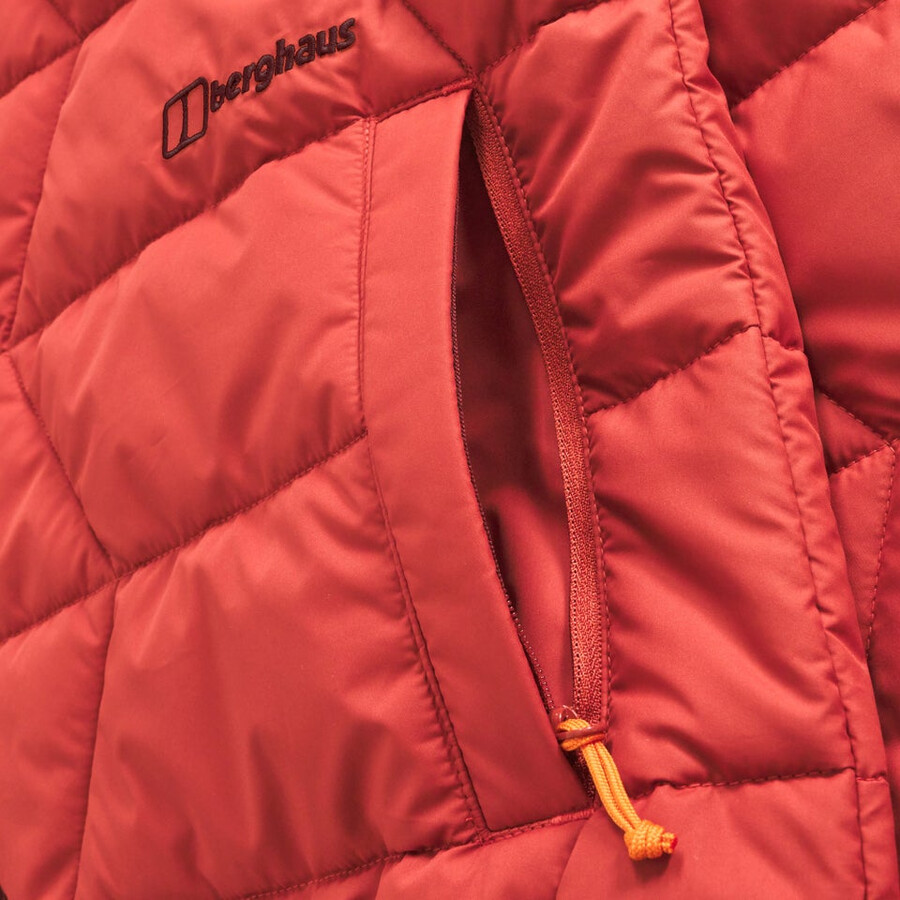 männer netherdene gesteppte jacke - orange berghaus