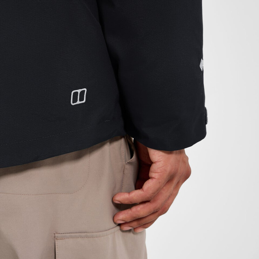 männer bergsteiger 2.0 gemini gore-tex wasserdichte 3in1 jacke - black die berghaus