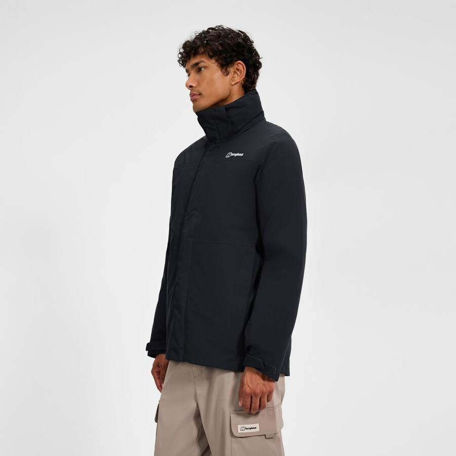 männer bergsteiger 2.0 gemini gore-tex wasserdichte 3in1 jacke - black die berghaus
