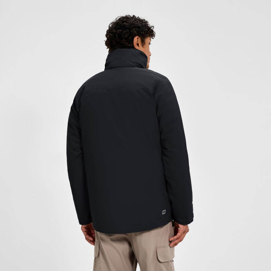 männer bergsteiger 2.0 gemini gore-tex wasserdichte 3in1 jacke - black die berghaus