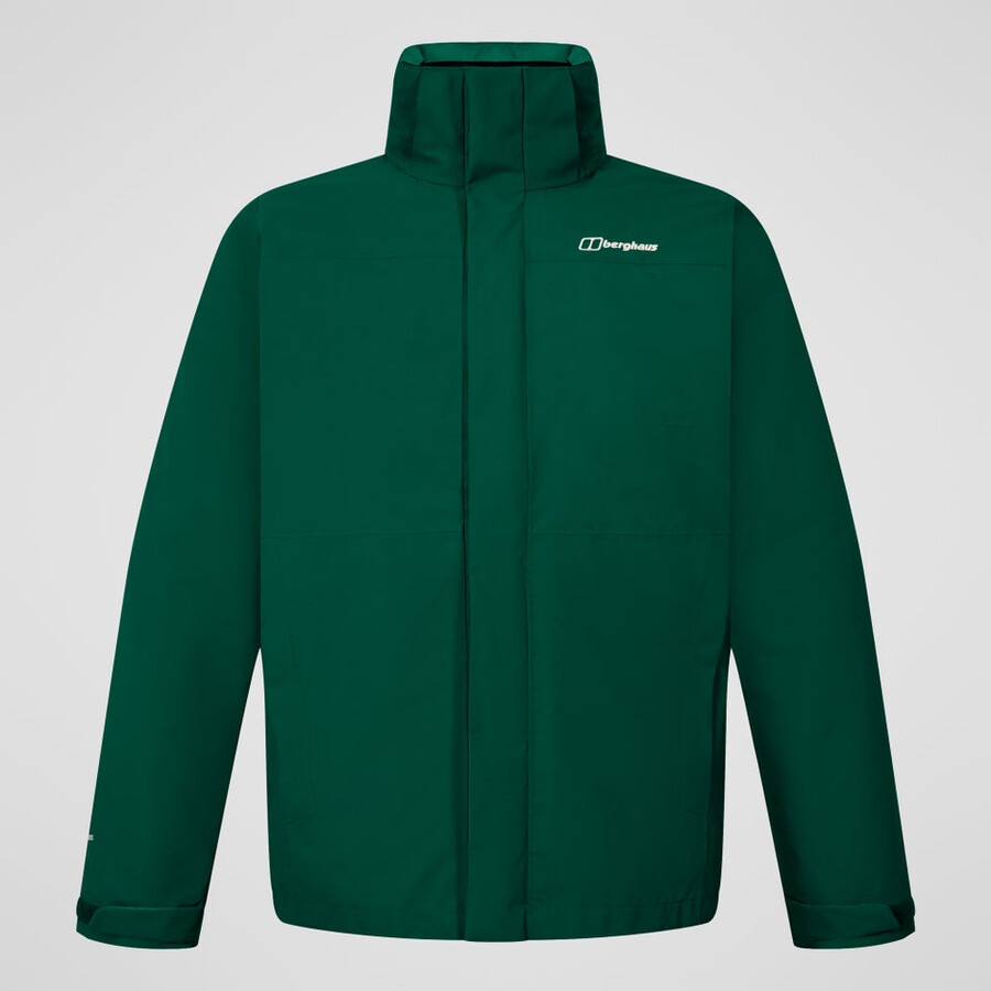 männer bergsteiger 2.0 gemini gore-tex wasserdichte 3in1-jacke - grün berghaus