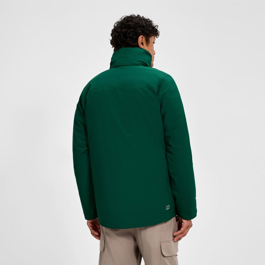 männer bergsteiger 2.0 gemini gore-tex wasserdichte 3in1-jacke - grün berghaus