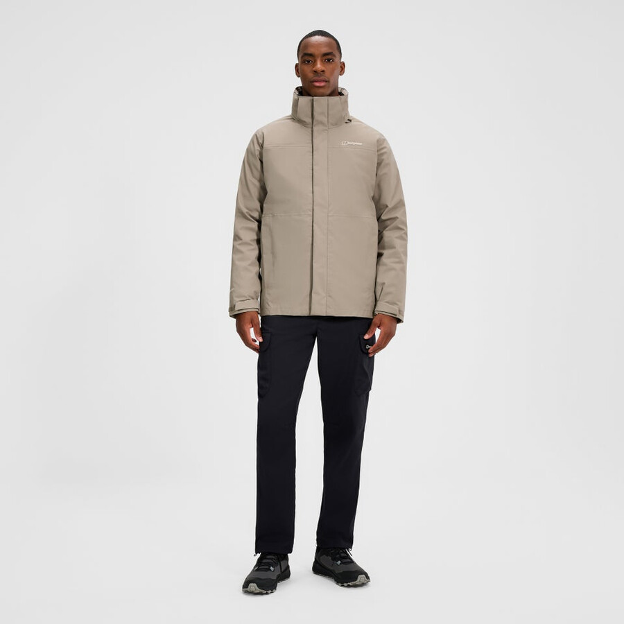 männer bergsteiger 2.0 gemini gore-tex wasserdichte 3in1-jacke - naturalorange berghaus