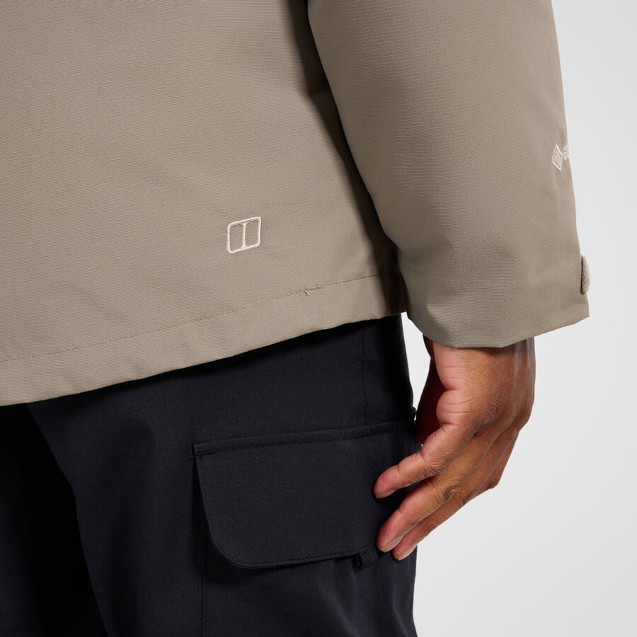 männer bergsteiger 2.0 gemini gore-tex wasserdichte 3in1-jacke - naturalorange berghaus