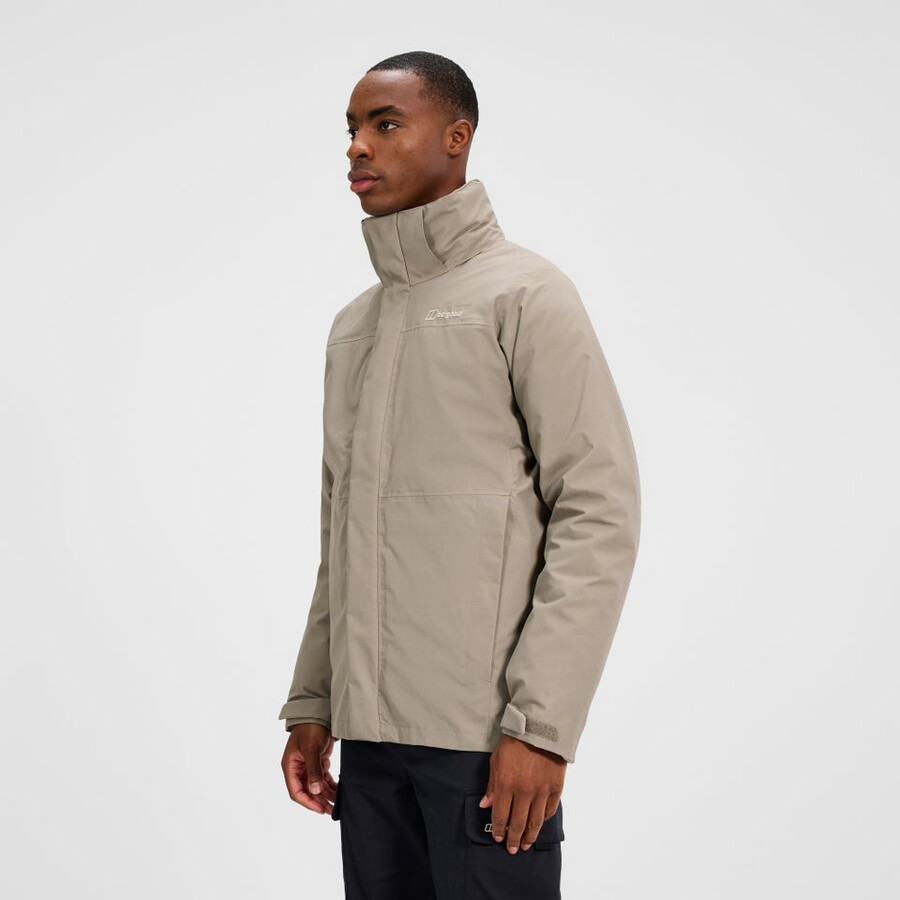 männer bergsteiger 2.0 gemini gore-tex wasserdichte 3in1-jacke - naturalorange berghaus