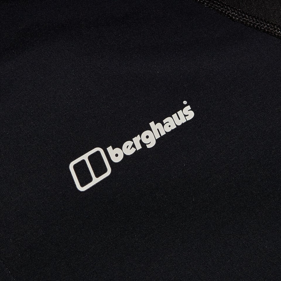 männer trawden hybrid jacke - schwarz berghaus