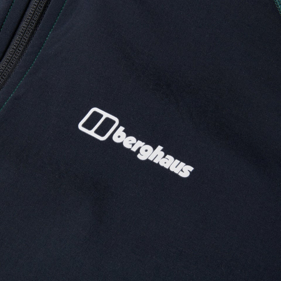 männer trawden hybrid jacket - greenblack die berghaus