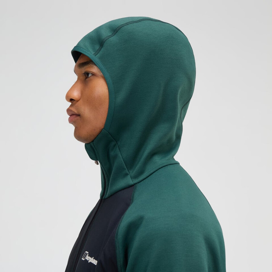 männer trawden hybrid jacket - greenblack die berghaus