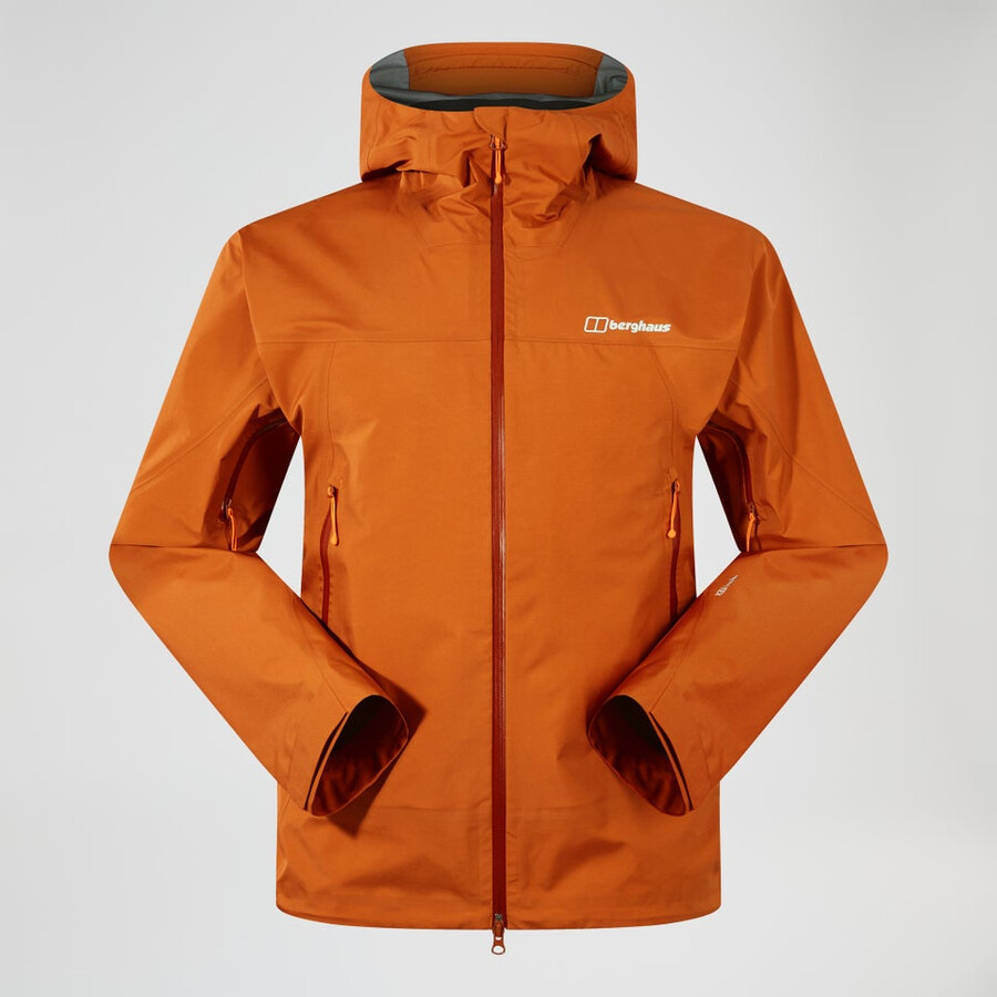 männer s summit seeker gore-tex jacke - orange berghaus
