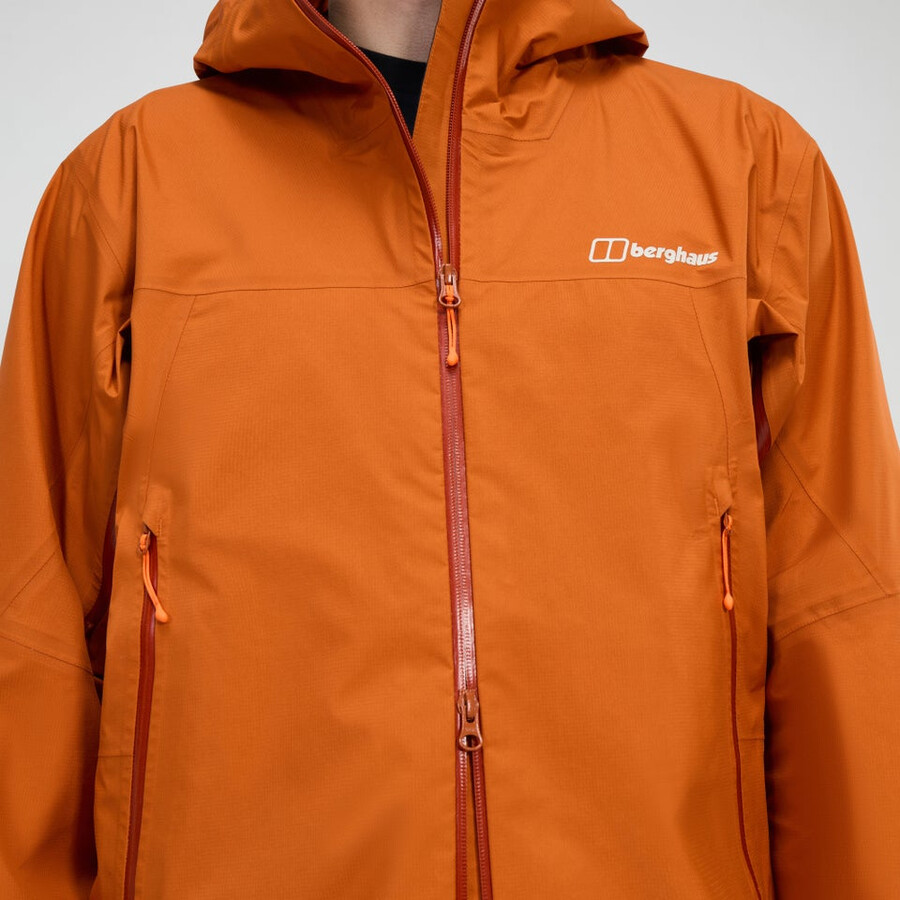 männer s summit seeker gore-tex jacke - orange berghaus