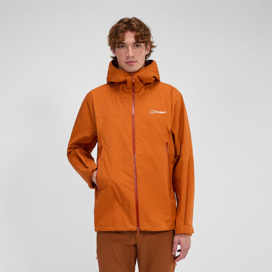 männer s summit seeker gore-tex jacke - orange berghaus
