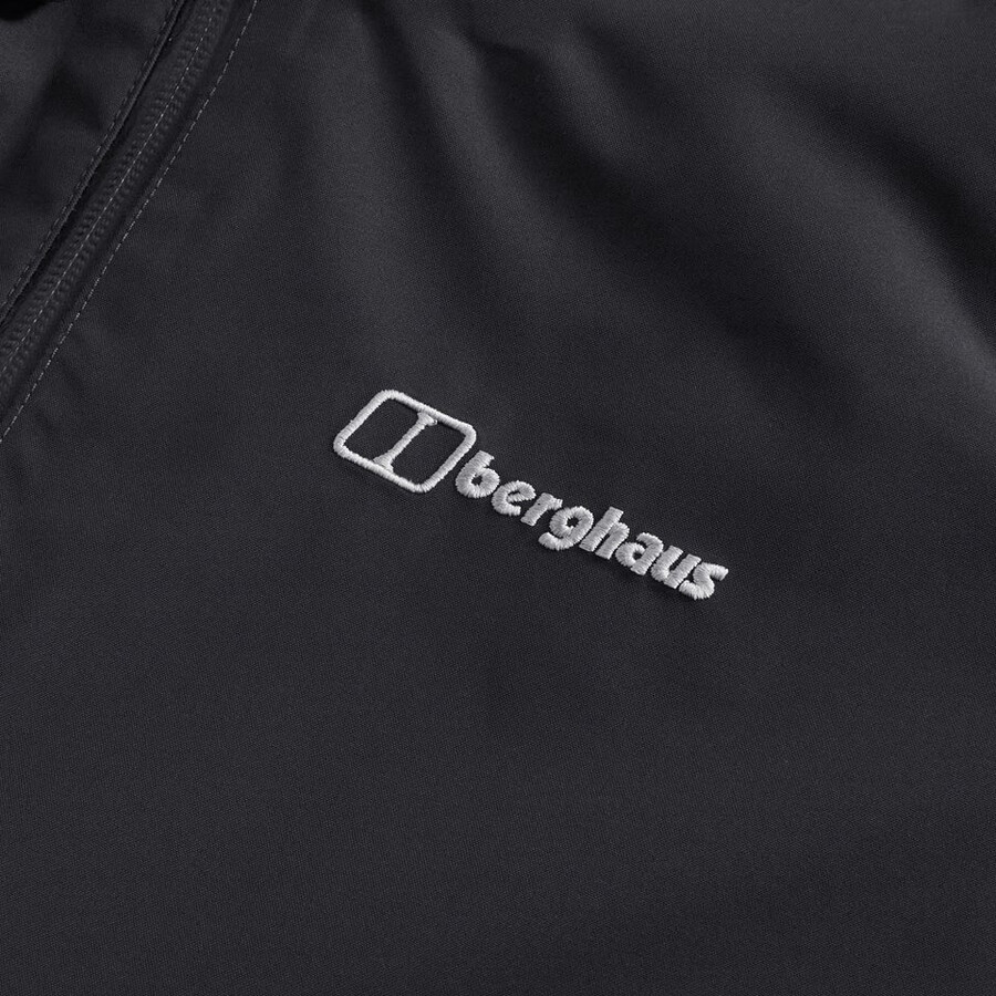 männer durchstreifen interaktive jacke - schwarz berghaus