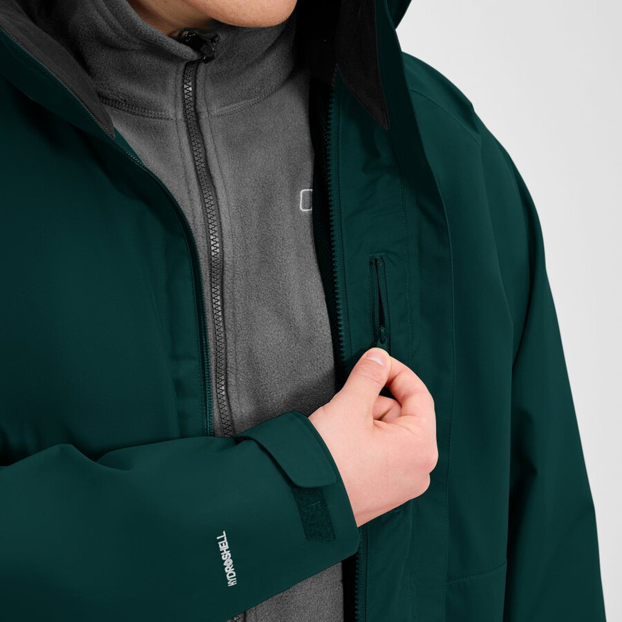 männer durchstreifen interaktive jacke - grün berghaus