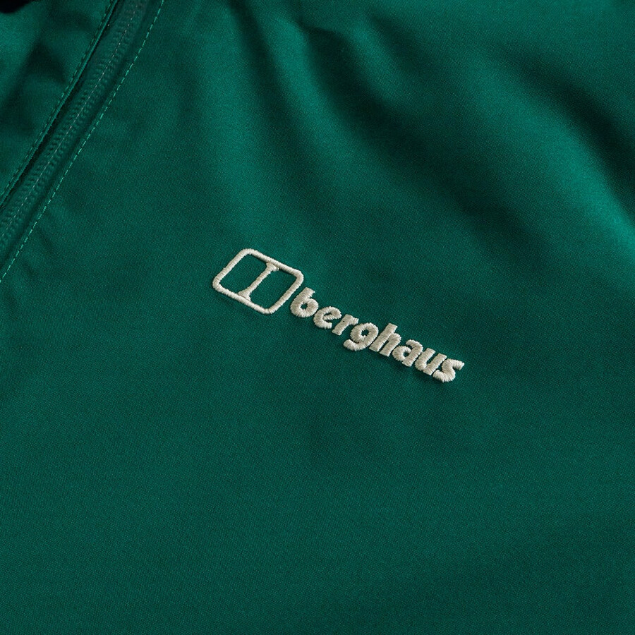 männer durchstreifen interaktive jacke - grün berghaus