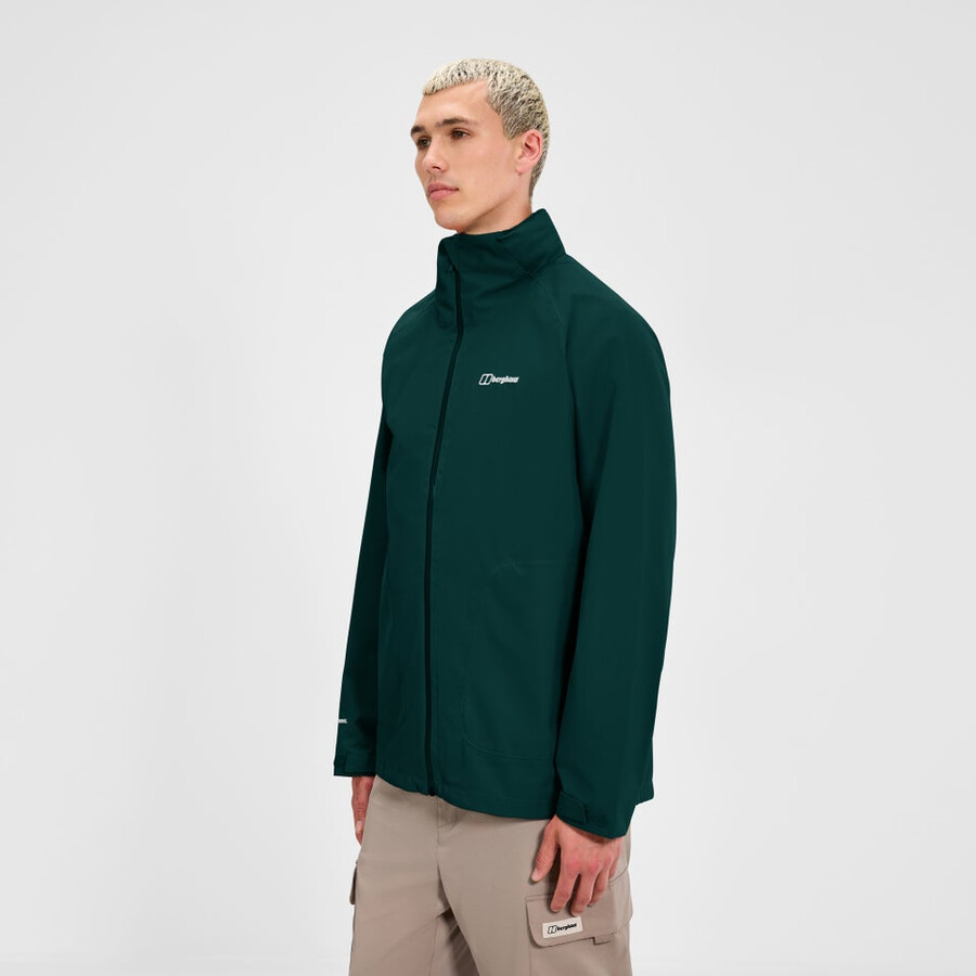 männer durchstreifen interaktive jacke - grün berghaus