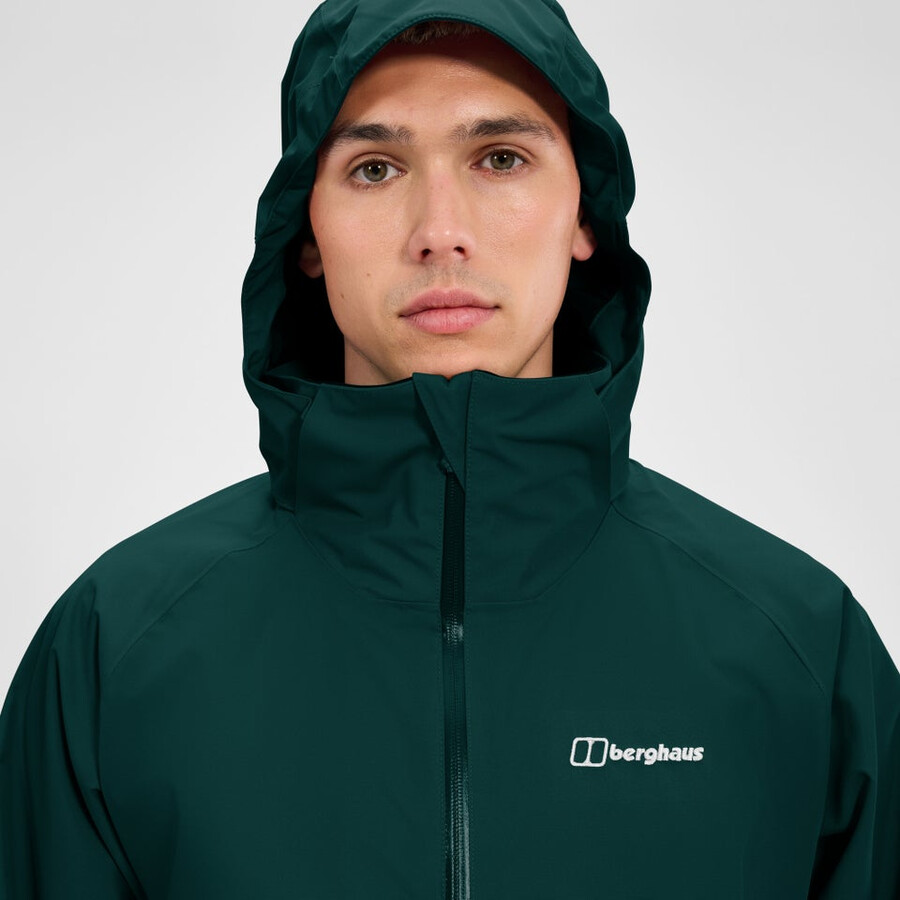 männer durchstreifen interaktive jacke - grün berghaus