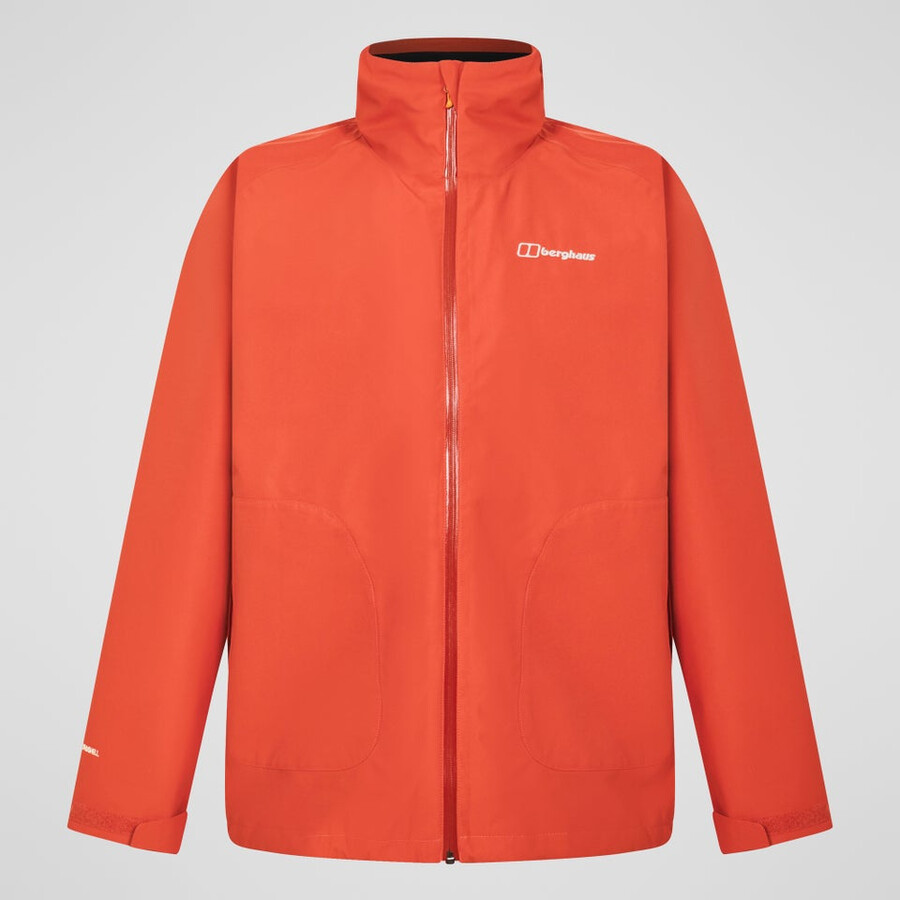 männer durchstreifen interaktive jacke - orange berghaus