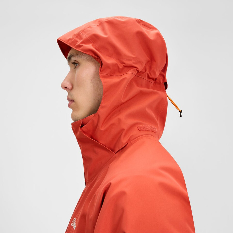 männer durchstreifen interaktive jacke - orange berghaus