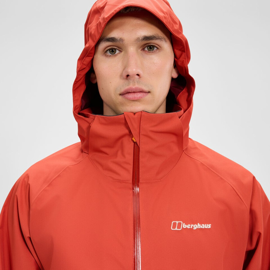 männer durchstreifen interaktive jacke - orange berghaus