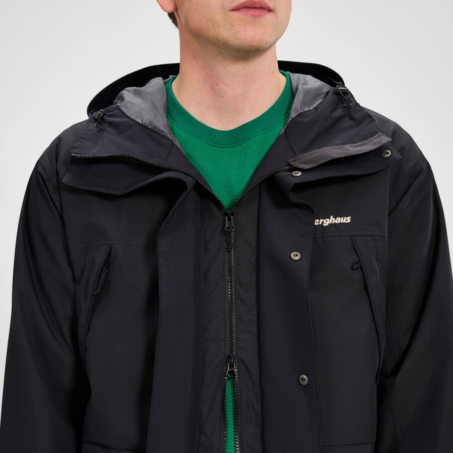 männer wansbeck parka - black die berghaus