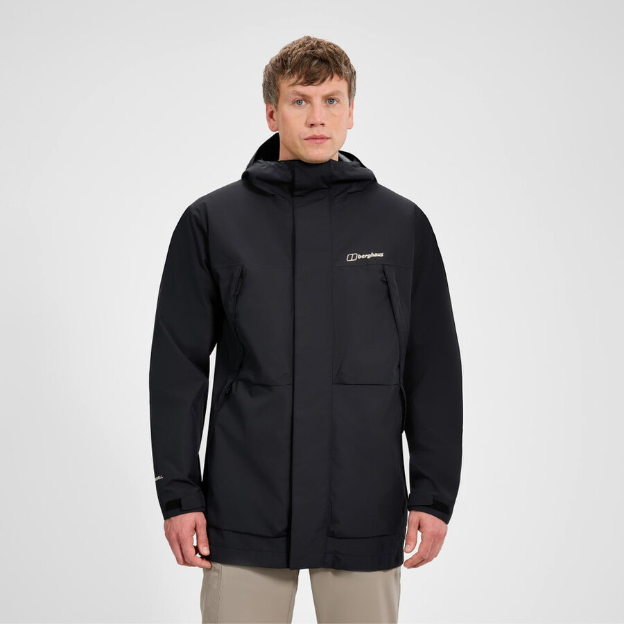 männer wansbeck parka - black die berghaus