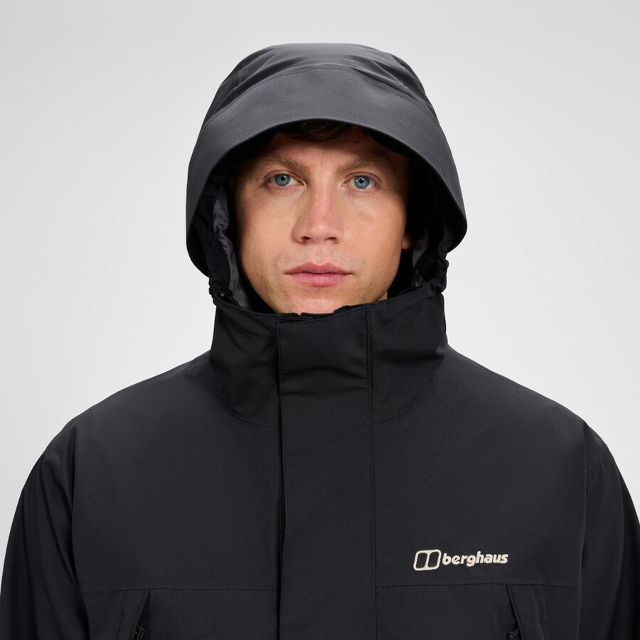 männer wansbeck parka - black die berghaus