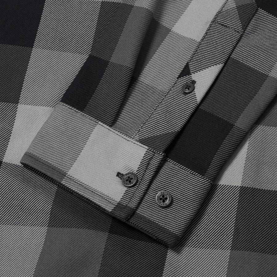 männer snarford shirt - greyblack die berghaus