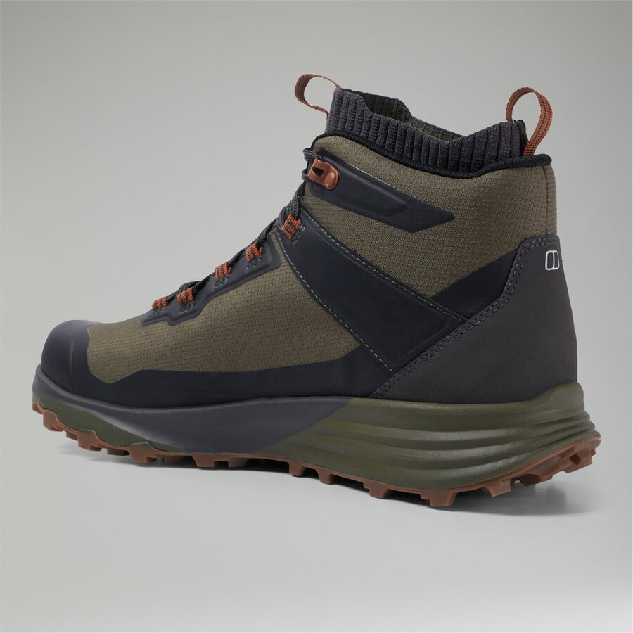 männer vc22 mid gore-tex - dark browndark green berghaus